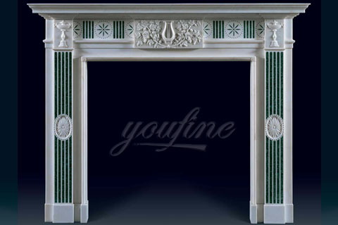 Indoor decorative Regency marble fireplace mantels on sale