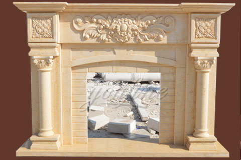 Indoor unique Georgian  marble fireplace surround for sale